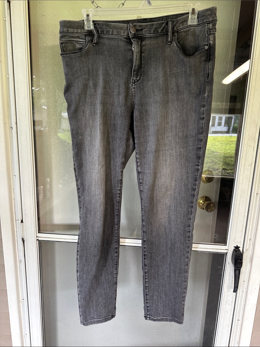 Simply Vera grey skinny jeans size 16 long